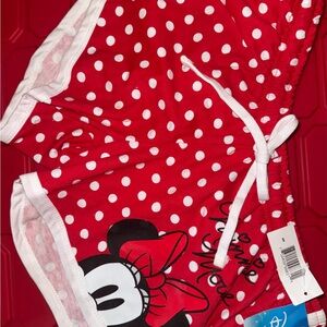 Disney Minnie Mouse Red and White Polka Dot Pajama Bottoms